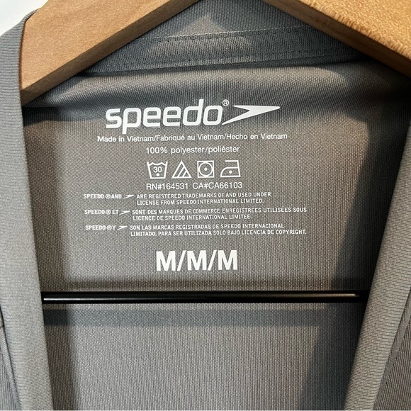 Men’s | Speedo Gray Athletic T Shirt | Medium - Picture 4 of 7